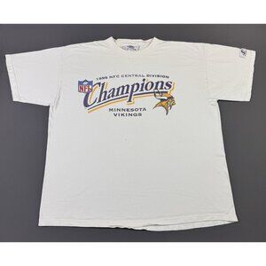 Rare Vintage 1998 NFL Minnesota Vikings Football 90s Logo Athletics Champions XL